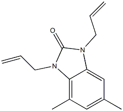 1,3-diallyl-4,6-dimethyl-1,3-dihydro-2H-benzimidazol-2-one Structure