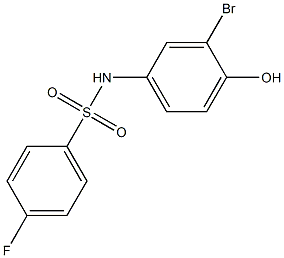 N-(3-bromo-4-hydroxyphenyl)-4-fluorobenzenesulfonamide Structure