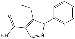 5-ethyl-1-(2-pyridinyl)-1H-pyrazole-4-carboxamide 구조식 이미지