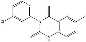 3-(3-chlorophenyl)-6-methyl-4-methylene-3,4-dihydro-2(1H)-quinazolinone Structure