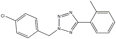 2-(4-chlorobenzyl)-5-(2-methylphenyl)-2H-tetraazole Structure