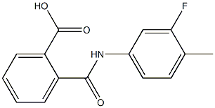 2-[(3-fluoro-4-methylanilino)carbonyl]benzoic acid Structure