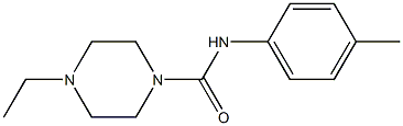 4-ethyl-N-(4-methylphenyl)-1-piperazinecarboxamide 구조식 이미지