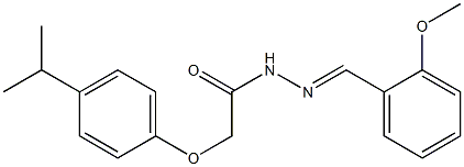 2-(4-isopropylphenoxy)-N'-(2-methoxybenzylidene)acetohydrazide Structure