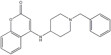 4-[(1-benzyl-4-piperidinyl)amino]-2H-chromen-2-one Structure