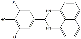 2-bromo-4-(2,3-dihydro-1H-perimidin-2-yl)-6-methoxyphenol Structure