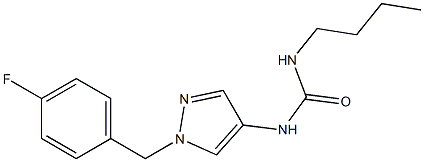 N-butyl-N'-[1-(4-fluorobenzyl)-1H-pyrazol-4-yl]urea 구조식 이미지