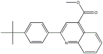 methyl 2-(4-tert-butylphenyl)-4-quinolinecarboxylate 구조식 이미지