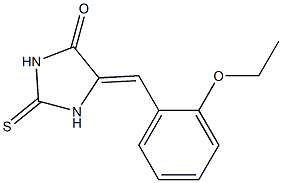 5-(2-ethoxybenzylidene)-2-thioxo-4-imidazolidinone Structure
