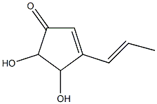 4,5-dihydroxy-3-(1-propenyl)-2-cyclopenten-1-one Structure