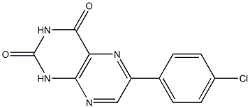 6-(4-chlorophenyl)-2,4(1H,3H)-pteridinedione 구조식 이미지