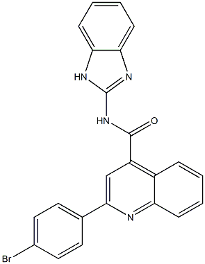 N-(1H-benzimidazol-2-yl)-2-(4-bromophenyl)-4-quinolinecarboxamide 구조식 이미지