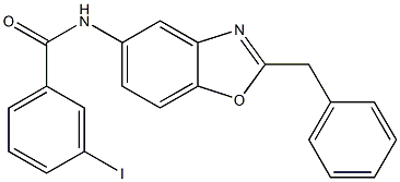 N-(2-benzyl-1,3-benzoxazol-5-yl)-3-iodobenzamide Structure