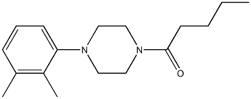 1-(2,3-dimethylphenyl)-4-pentanoylpiperazine Structure