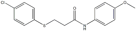 3-[(4-chlorophenyl)sulfanyl]-N-(4-methoxyphenyl)propanamide Structure