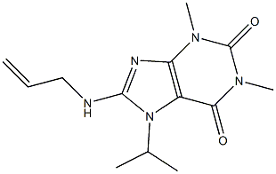 8-(allylamino)-7-isopropyl-1,3-dimethyl-3,7-dihydro-1H-purine-2,6-dione Structure