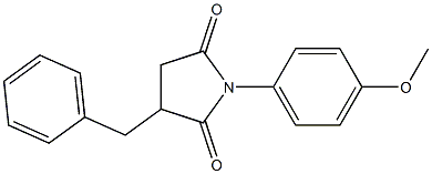 3-benzyl-1-(4-methoxyphenyl)-2,5-pyrrolidinedione 구조식 이미지