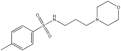 4-methyl-N-[3-(4-morpholinyl)propyl]benzenesulfonamide Structure