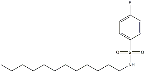 N-dodecyl-4-fluorobenzenesulfonamide 구조식 이미지