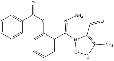 2-{2-[(4-amino-1,2,5-oxadiazol-3-yl)carbonyl]carbohydrazonoyl}phenyl benzoate Structure