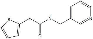 N-(pyridin-3-ylmethyl)-2-thien-2-ylacetamide 구조식 이미지