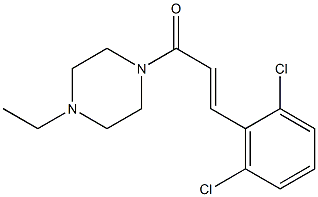 1-[3-(2,6-dichlorophenyl)acryloyl]-4-ethylpiperazine Structure