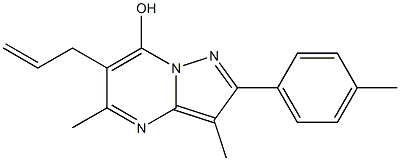 6-allyl-3,5-dimethyl-2-(4-methylphenyl)pyrazolo[1,5-a]pyrimidin-7-ol Structure