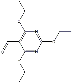 2,4,6-triethoxy-5-pyrimidinecarbaldehyde Structure