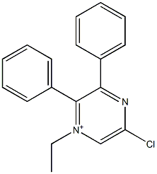 5-chloro-1-ethyl-2,3-diphenylpyrazin-1-ium 구조식 이미지