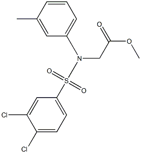 methyl {[(3,4-dichlorophenyl)sulfonyl]-3-methylanilino}acetate Structure