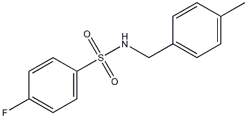 4-fluoro-N-[(4-methylphenyl)methyl]benzenesulfonamide 구조식 이미지