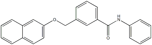 3-[(2-naphthyloxy)methyl]-N-phenylbenzamide 구조식 이미지