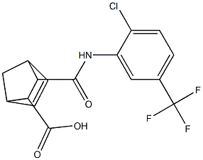 3-{[2-chloro-5-(trifluoromethyl)anilino]carbonyl}bicyclo[2.2.1]hept-5-ene-2-carboxylic acid Structure