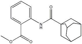 methyl 2-[(1-adamantylcarbonyl)amino]benzoate Structure