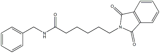 N-benzyl-6-(1,3-dioxo-1,3-dihydro-2H-isoindol-2-yl)hexanamide Structure