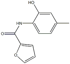 N-(2-hydroxy-4-methylphenyl)-2-furamide 구조식 이미지