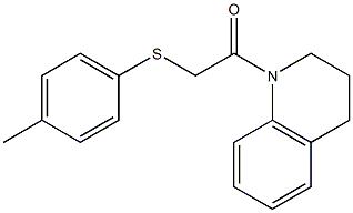1-{[(4-methylphenyl)sulfanyl]acetyl}-1,2,3,4-tetrahydroquinoline Structure