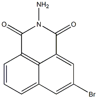 2-amino-5-bromo-1H-benzo[de]isoquinoline-1,3(2H)-dione 구조식 이미지