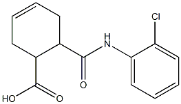 6-[(2-chloroanilino)carbonyl]cyclohex-3-ene-1-carboxylic acid 구조식 이미지