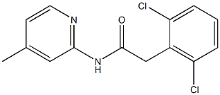 2-(2,6-dichlorophenyl)-N-(4-methyl-2-pyridinyl)acetamide Structure