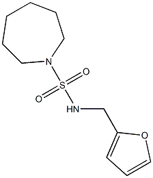 N-(2-furylmethyl)-1-azepanesulfonamide 구조식 이미지