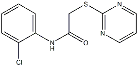 N-(2-chlorophenyl)-2-(2-pyrimidinylsulfanyl)acetamide Structure