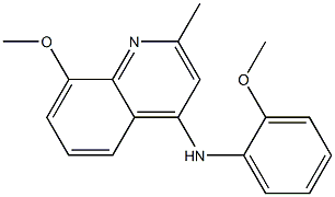 N-(8-methoxy-2-methyl-4-quinolinyl)-N-(2-methoxyphenyl)amine 구조식 이미지