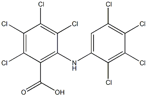 2,3,4,5-tetrachloro-6-(2,3,4,5-tetrachloroanilino)benzoic acid Structure