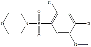 2,4-dichloro-5-(4-morpholinylsulfonyl)phenyl methyl ether 구조식 이미지