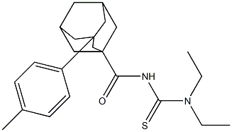 N,N-diethyl-N'-{[3-(4-methylphenyl)-1-adamantyl]carbonyl}thiourea Structure