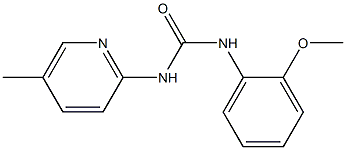 N-(2-methoxyphenyl)-N'-(5-methylpyridin-2-yl)urea 구조식 이미지