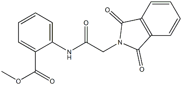 methyl 2-{[(1,3-dioxo-1,3-dihydro-2H-isoindol-2-yl)acetyl]amino}benzoate Structure
