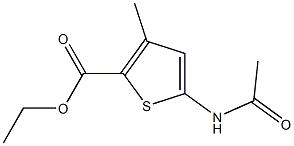 ethyl 5-(acetylamino)-3-methyl-2-thiophenecarboxylate 구조식 이미지