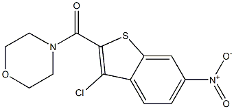 4-({3-chloro-6-nitro-1-benzothien-2-yl}carbonyl)morpholine Structure